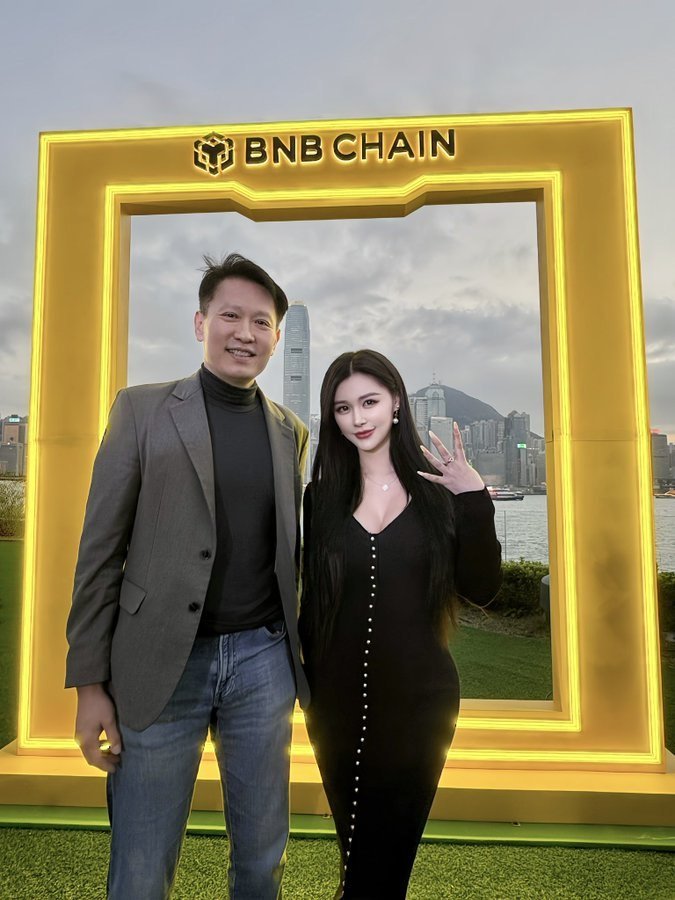The 4 sign at Binance Hong Kong